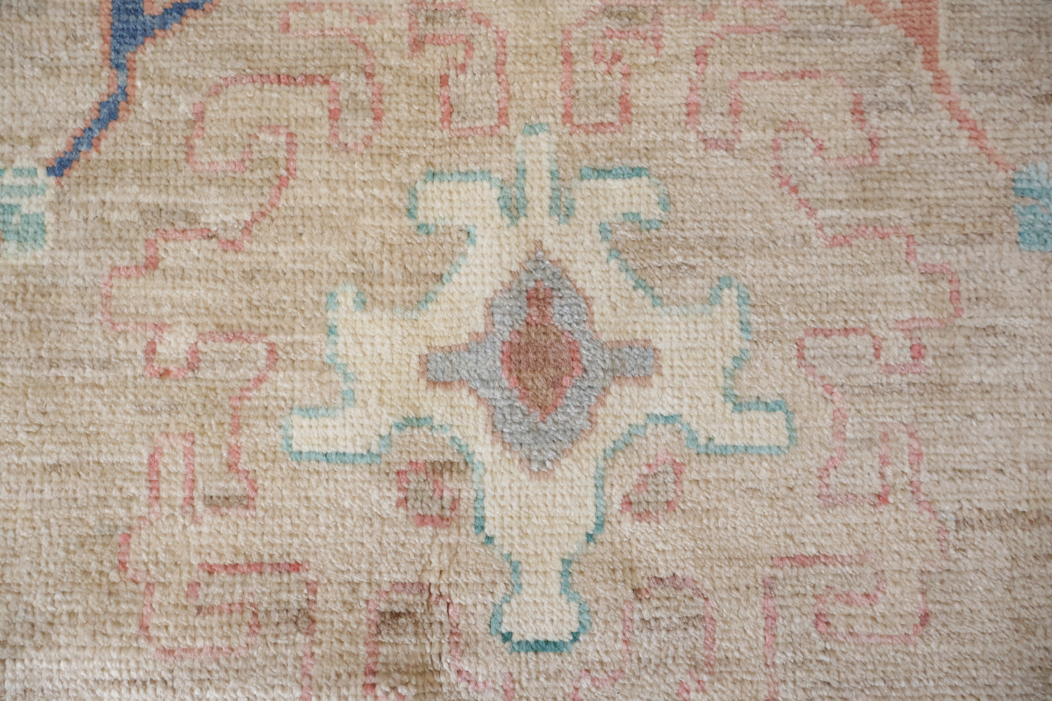 All Overt Muted Pink Traditional Traditional Oushak Wool Area Rug 9x12