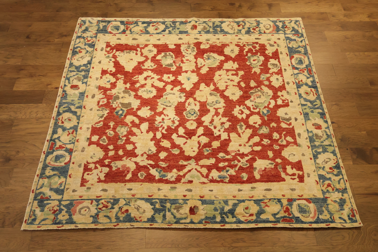 MUST SEE! All Over Oriental Traditional Oushak Square Wool Rug 8x8