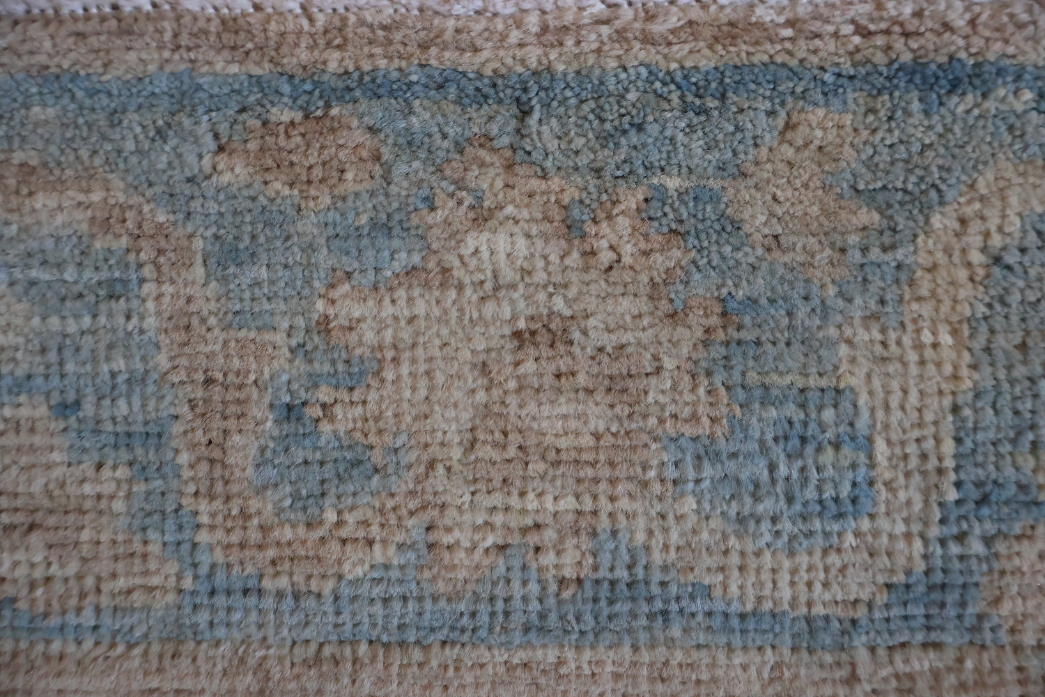 Stunning! Muted Pink Oushak Turkish Runner Wool Rug 3x10