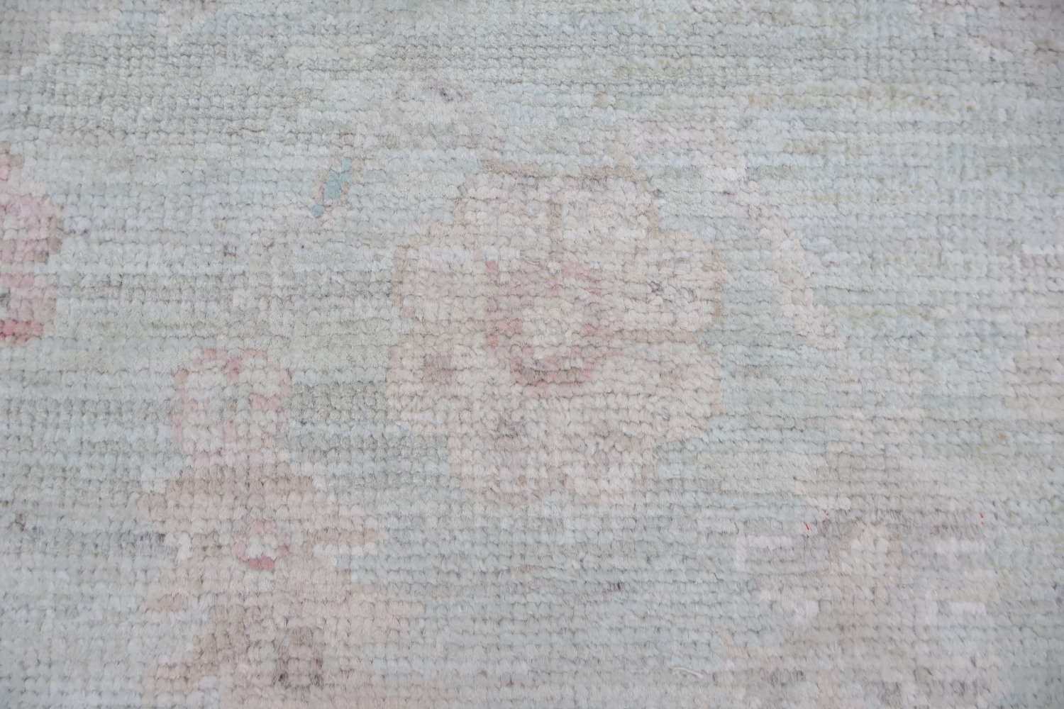 Muted Vegetable Dye Wool Oushak Turkish Runner Rug 3x12
