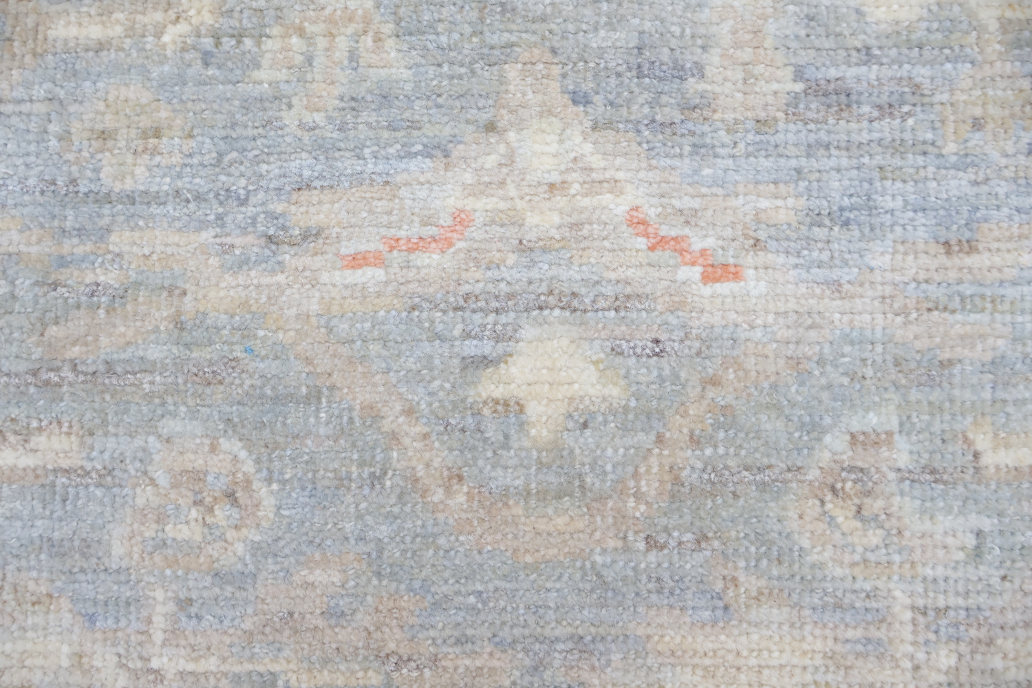 Vegetable Dye Wool Oushak Turkish Runner Rug 2x10