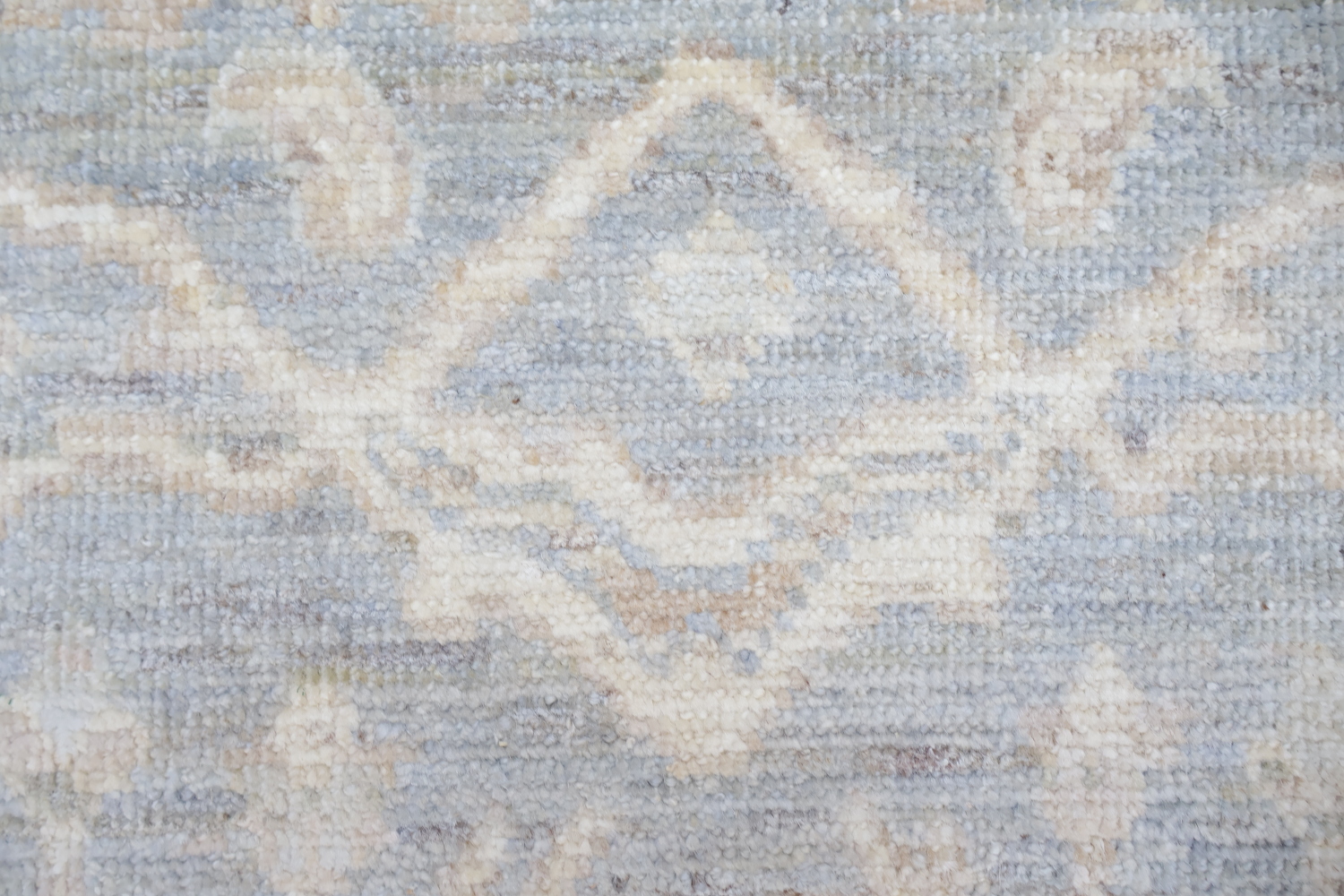 Vegetable Dye Wool Oushak Turkish Runner Rug 2x10