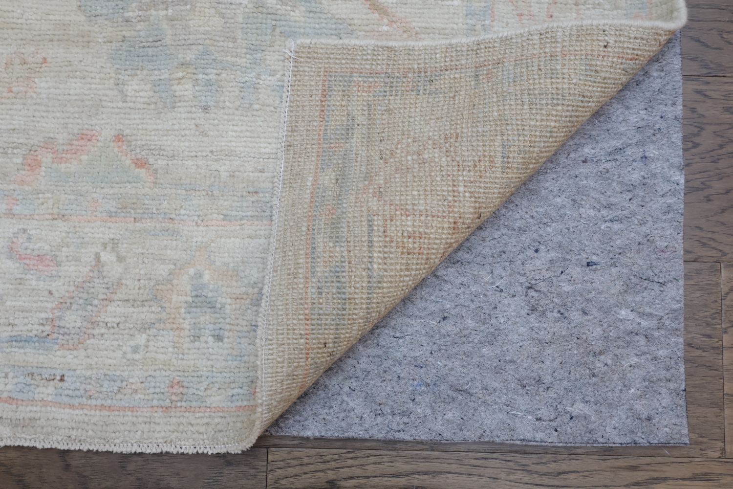 Muted Vegetable Dye Wool Oushak Turkish Runner Rug 3x10