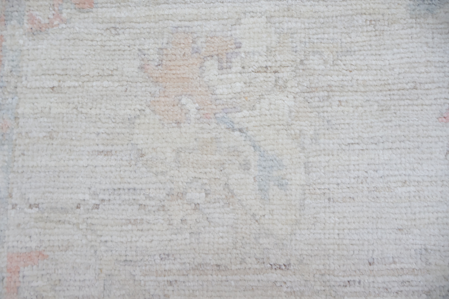 Muted Vegetable Dye Wool Oushak Turkish Runner Rug 3x10