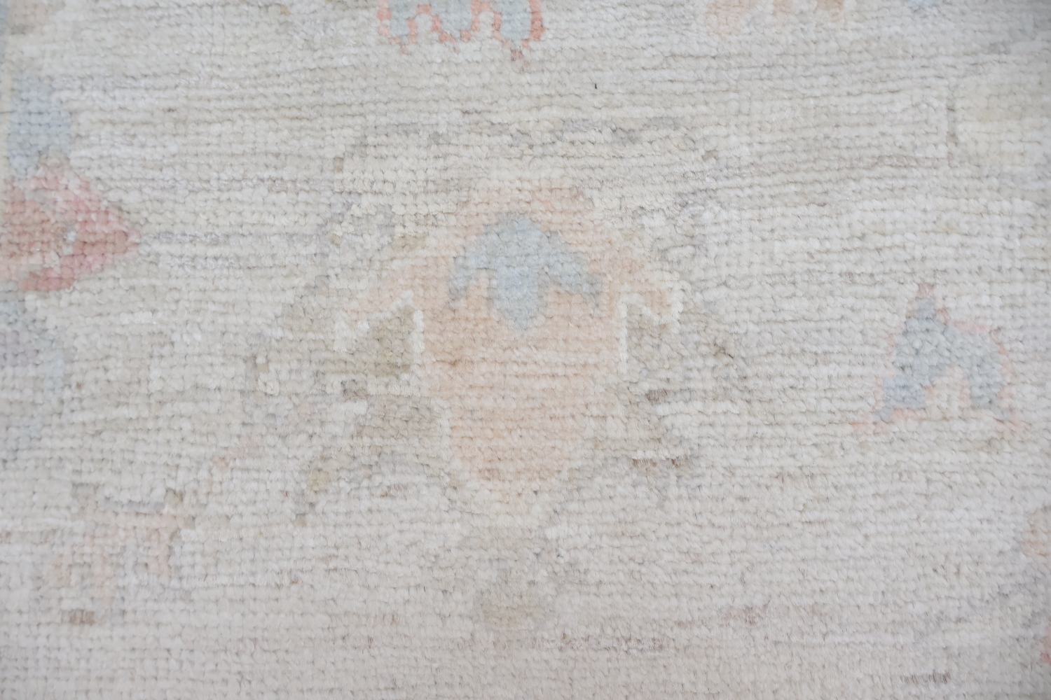 Muted Vegetable Dye Wool Oushak Turkish Runner Rug 3x10