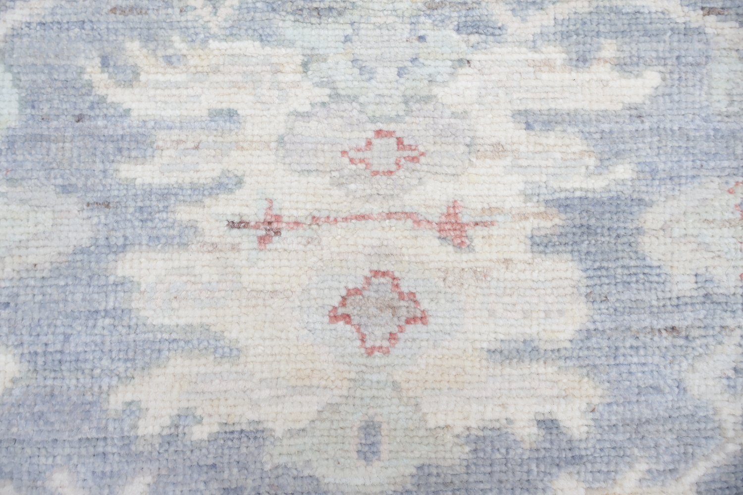 Mute Vegetable Dye Wool Oushak Turkish Runner Rug 3x8