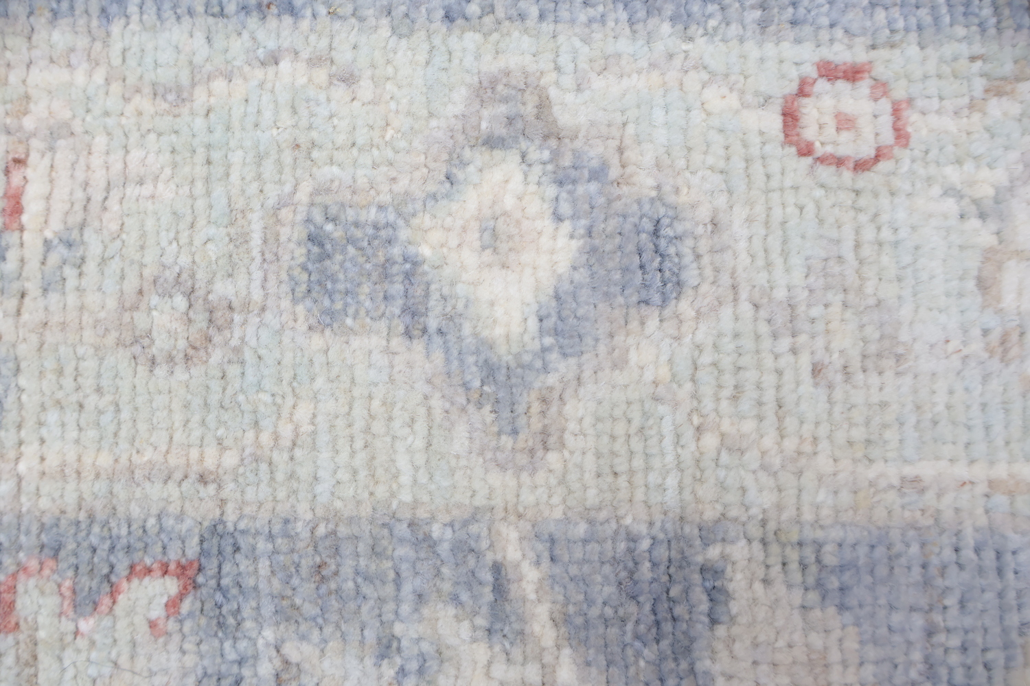 Mute Vegetable Dye Wool Oushak Turkish Runner Rug 3x8