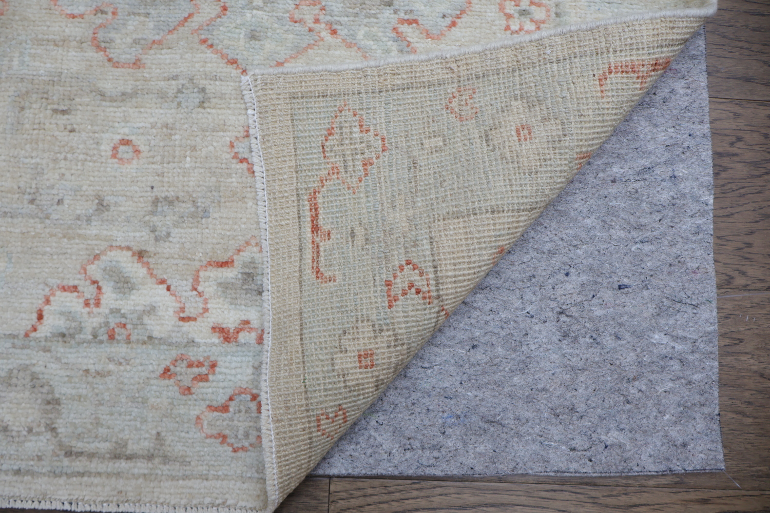 Muted Vegetable Dye Wool Oushak Turkish Runner Rug 3x10