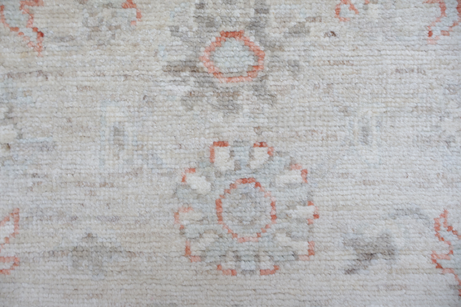 Muted Vegetable Dye Wool Oushak Turkish Runner Rug 3x10
