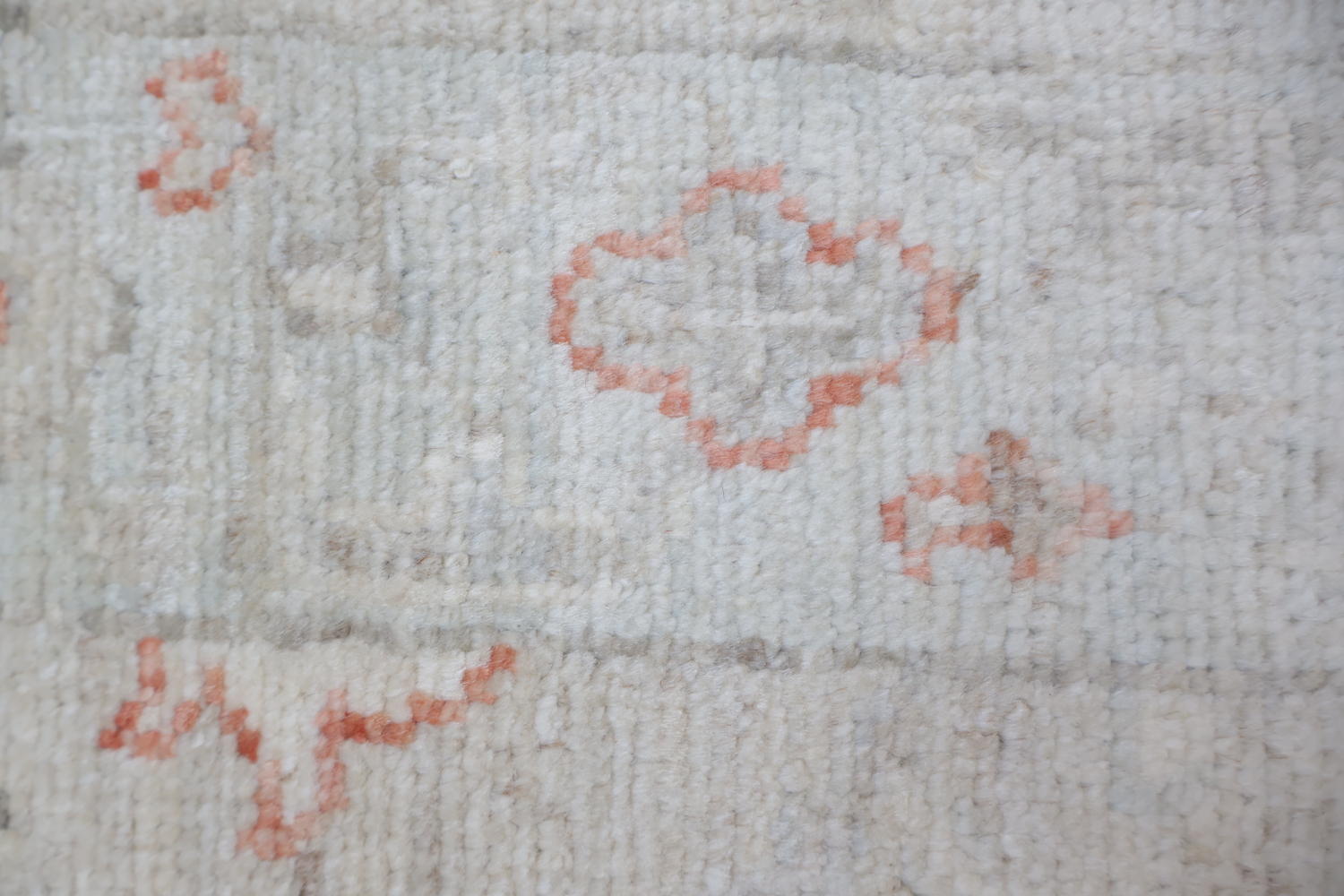 Muted Vegetable Dye Wool Oushak Turkish Runner Rug 3x10
