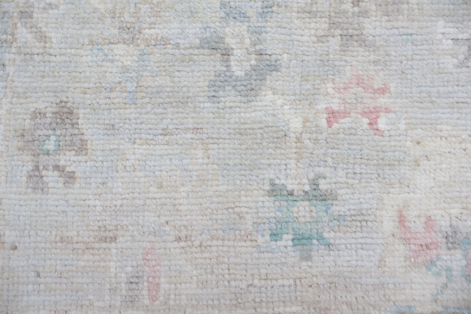 Muted Vegetable Dye Wool Oushak Turkish Rug 3x6