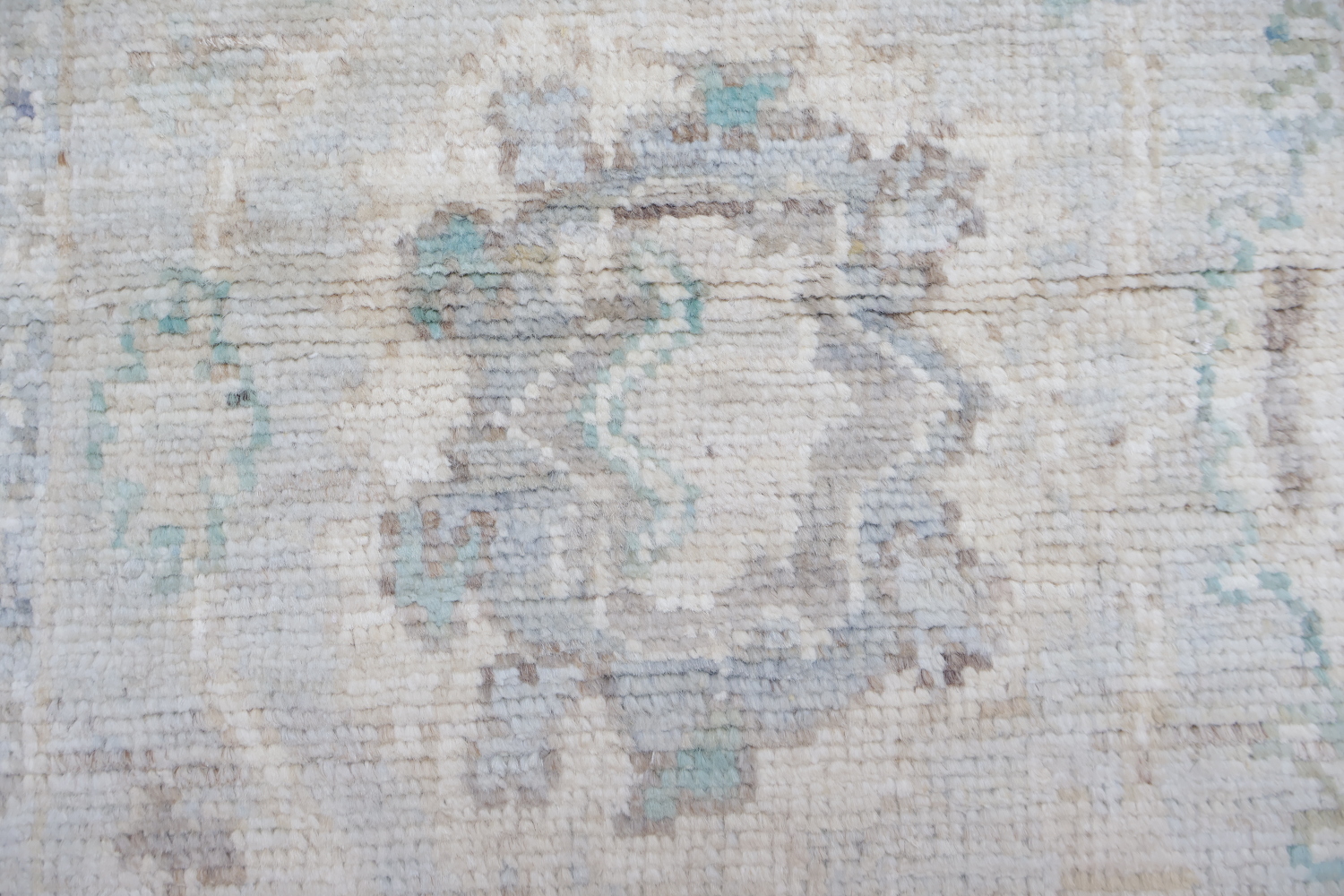 Muted Vegetable Dye Wool Oushak Turkish Rug 3x6