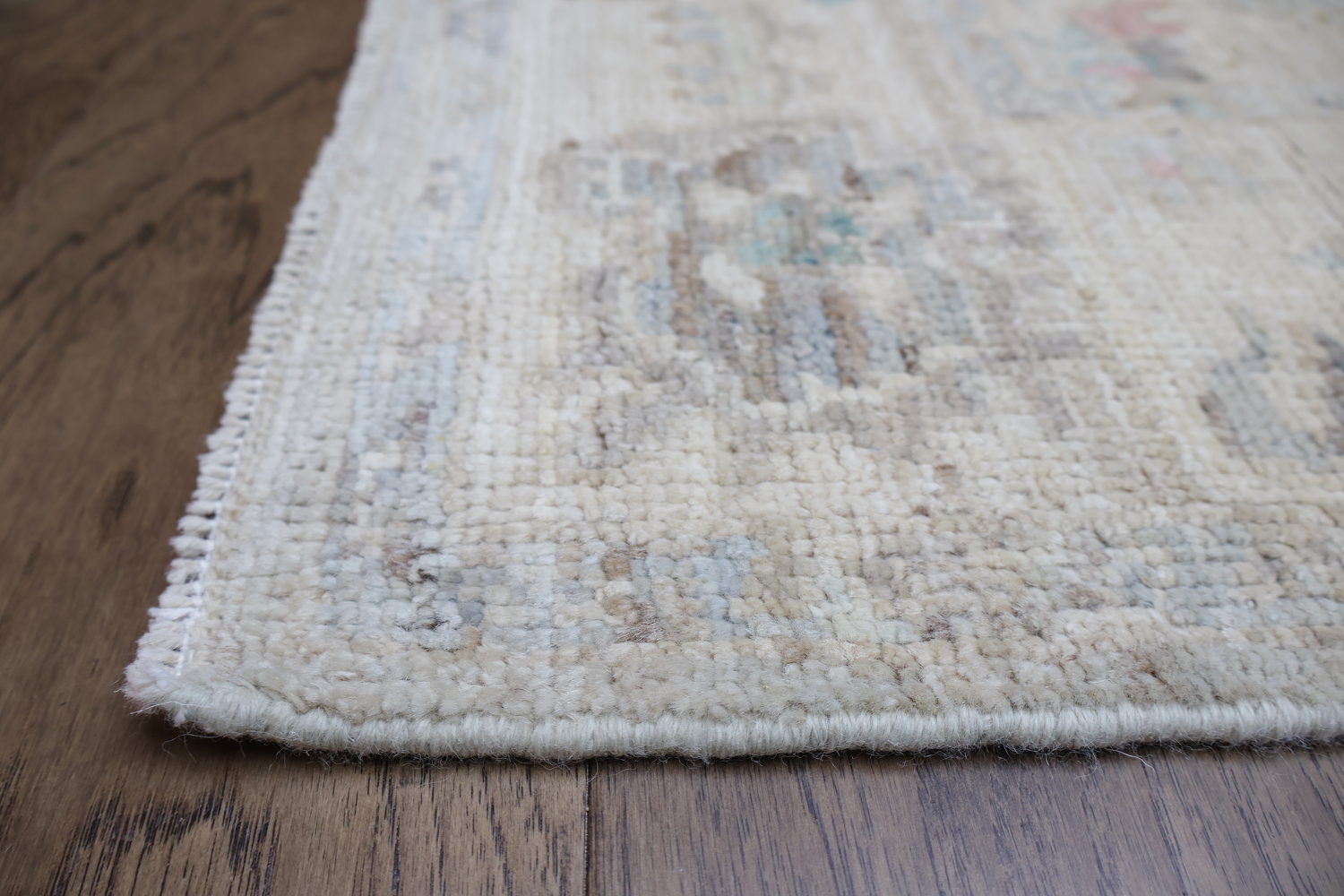 Muted Vegetable Dye Wool Oushak Turkish Rug 3x6