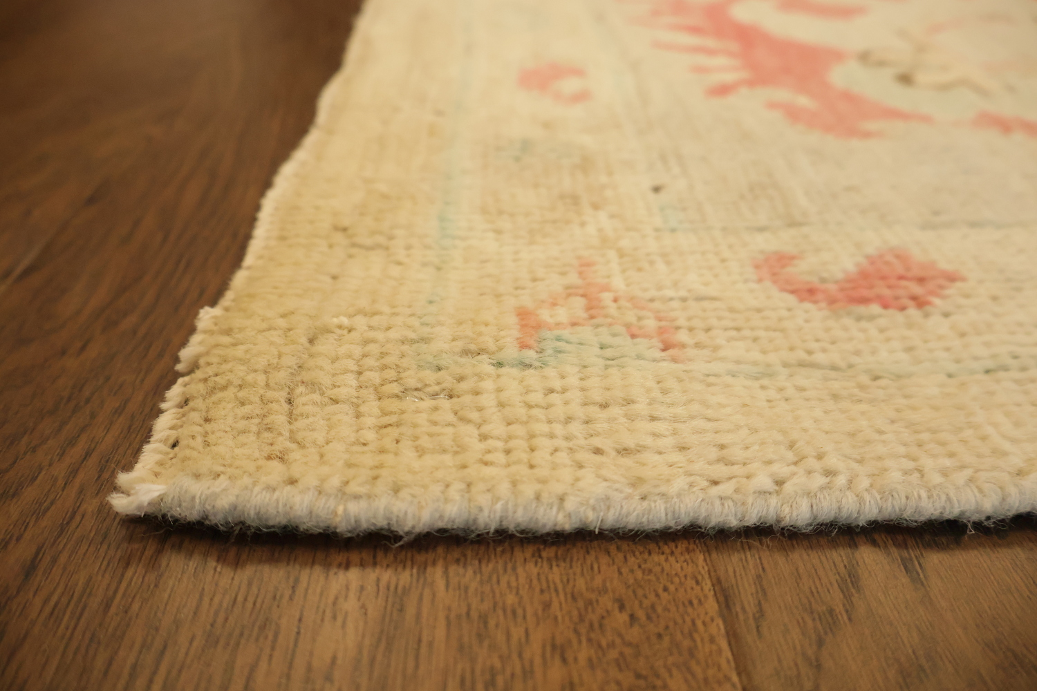 Vegetables Dye Wool Floral Oushak Turkish Large Rug 10x14