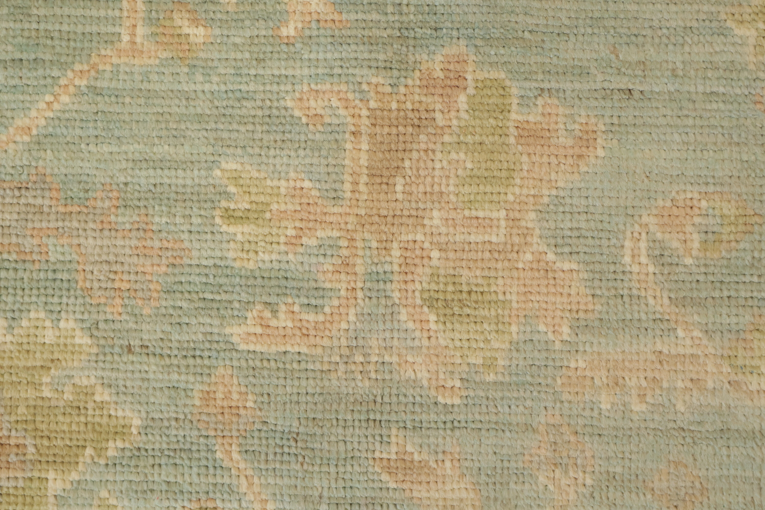 All Over Floral Muted Wool Oriental Oushak Turkish Area Rug 9x12