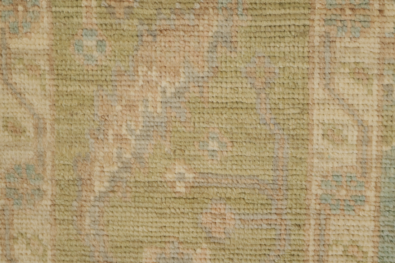 All Over Floral Muted Wool Oriental Oushak Turkish Area Rug 9x12