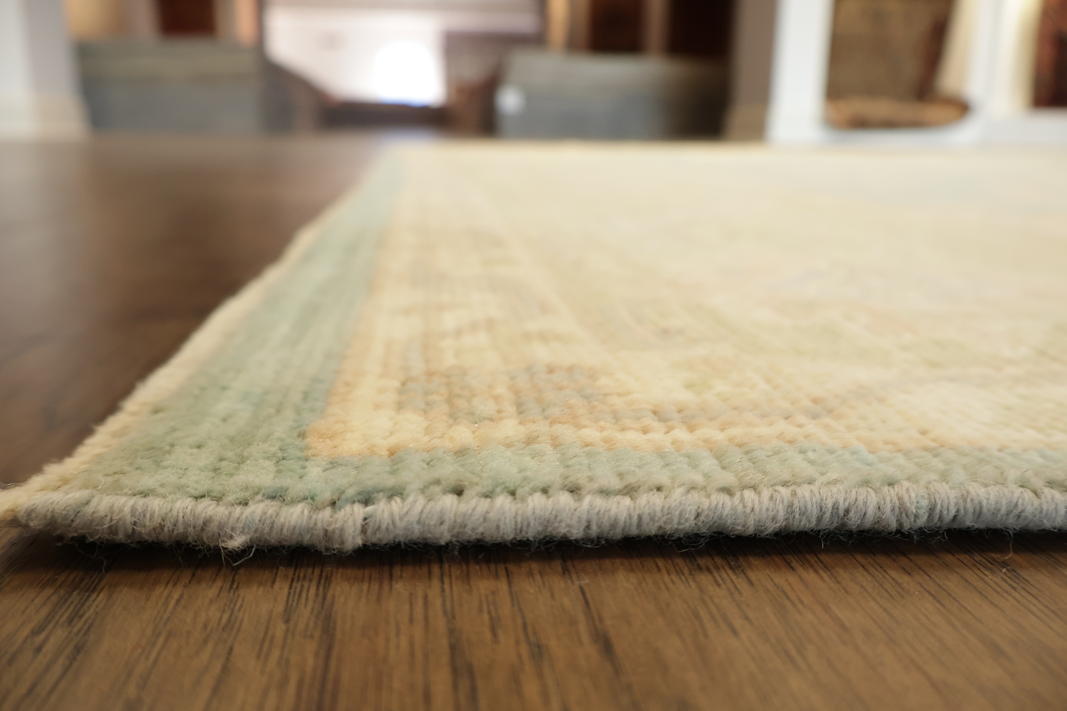 All Over Floral Muted Wool Oriental Oushak Turkish Area Rug 9x12