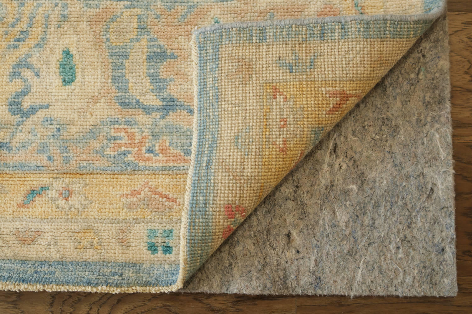 OUTSTANDING! Muted Blue Oriental Wool Oushak Turkish Area Rug 10x10