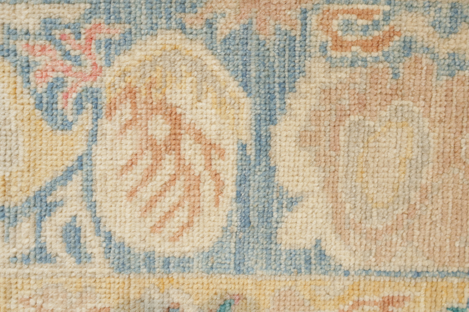 OUTSTANDING! Muted Blue Oriental Wool Oushak Turkish Area Rug 10x10