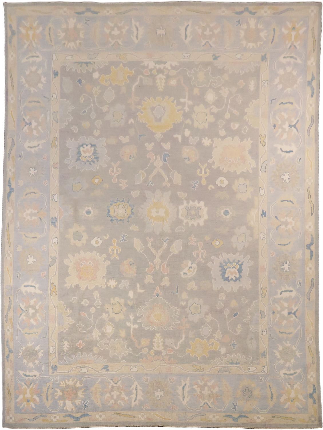 Oushak Turkish Wool Area Rug 9x12