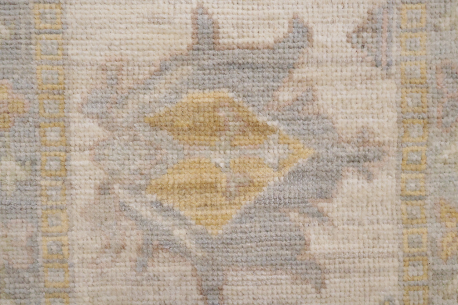 Muted Wool Vegetable Dye Oushak Turkish Area Rug 9x12