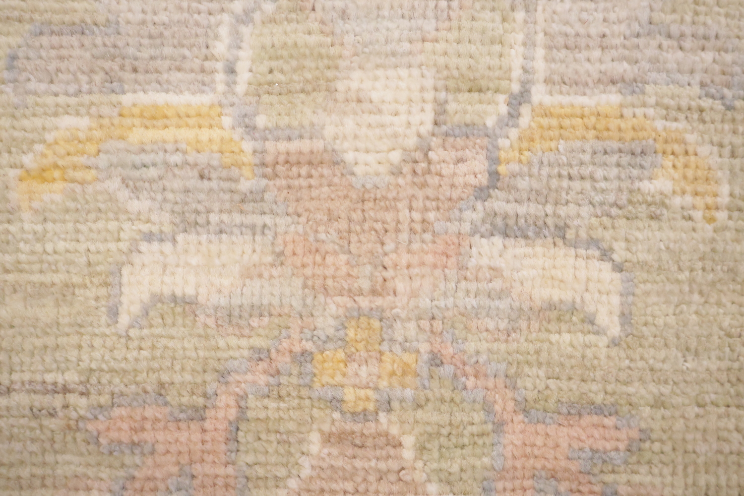 Muted Wool Vegetable Dye Oushak Turkish Area Rug 9x12