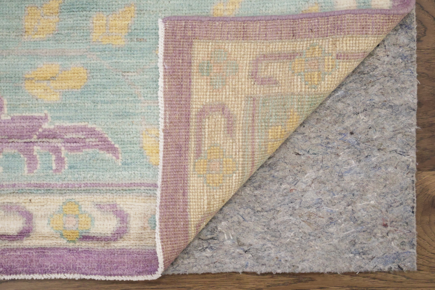 Pink Vegetable Dye Wool Oushak Turkish Large Rug 10x14
