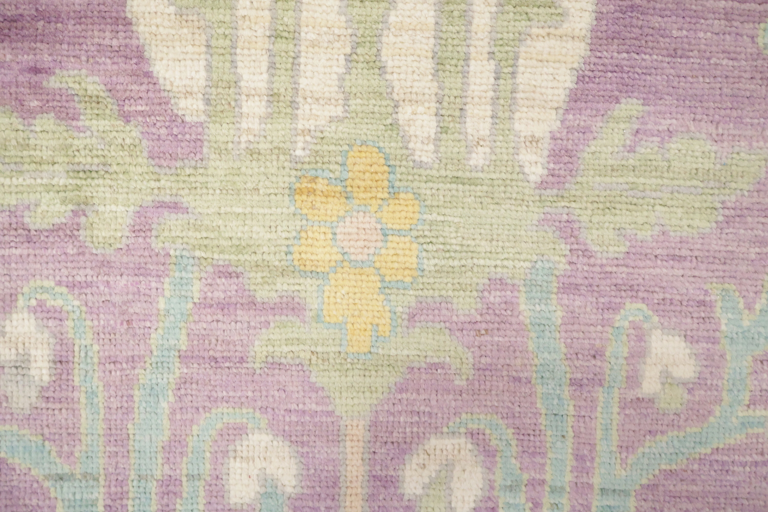 Pink Vegetable Dye Wool Oushak Turkish Large Rug 10x14
