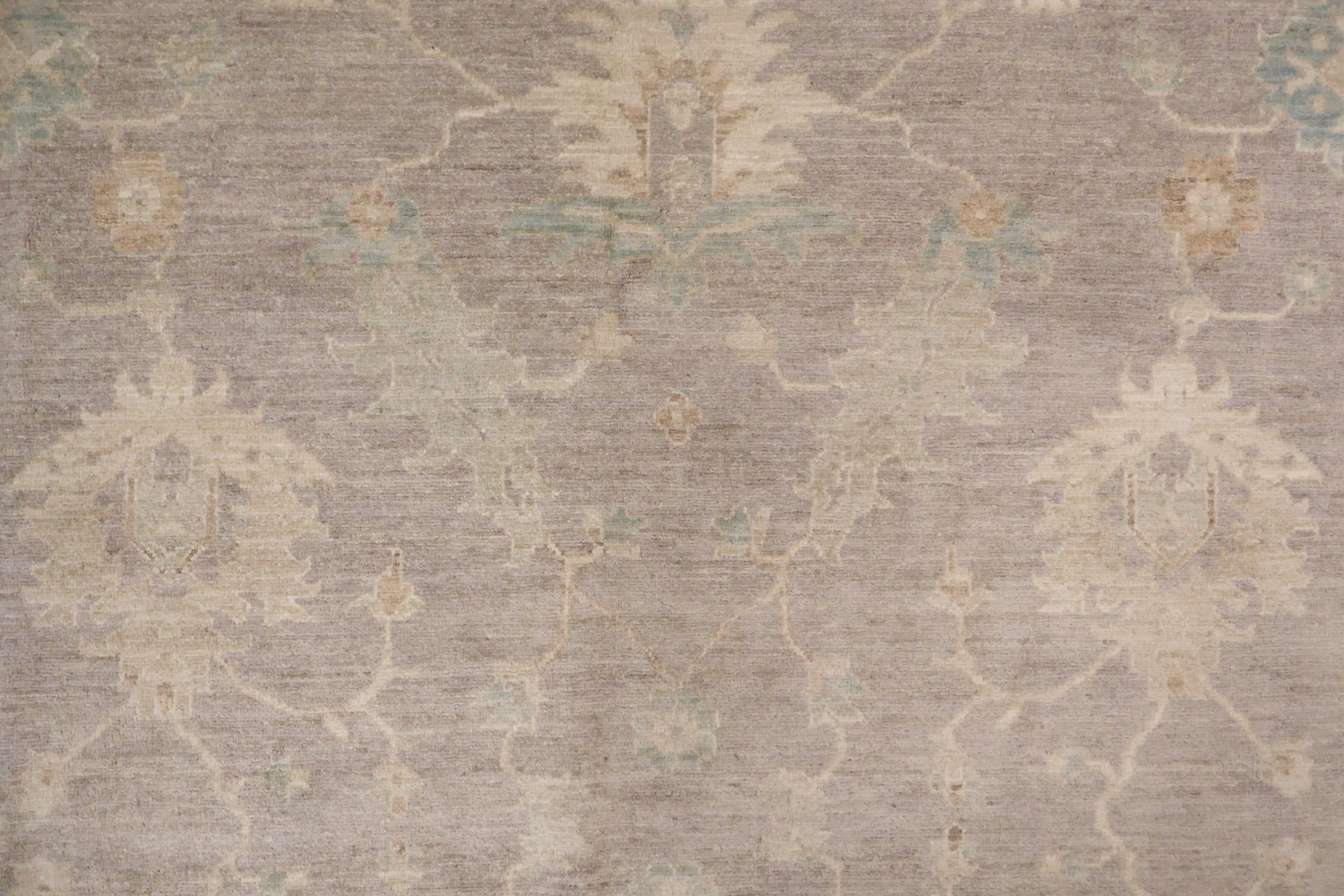 Muted Vegetable Dye Wool Oushak Turkish Area Rug 8x10