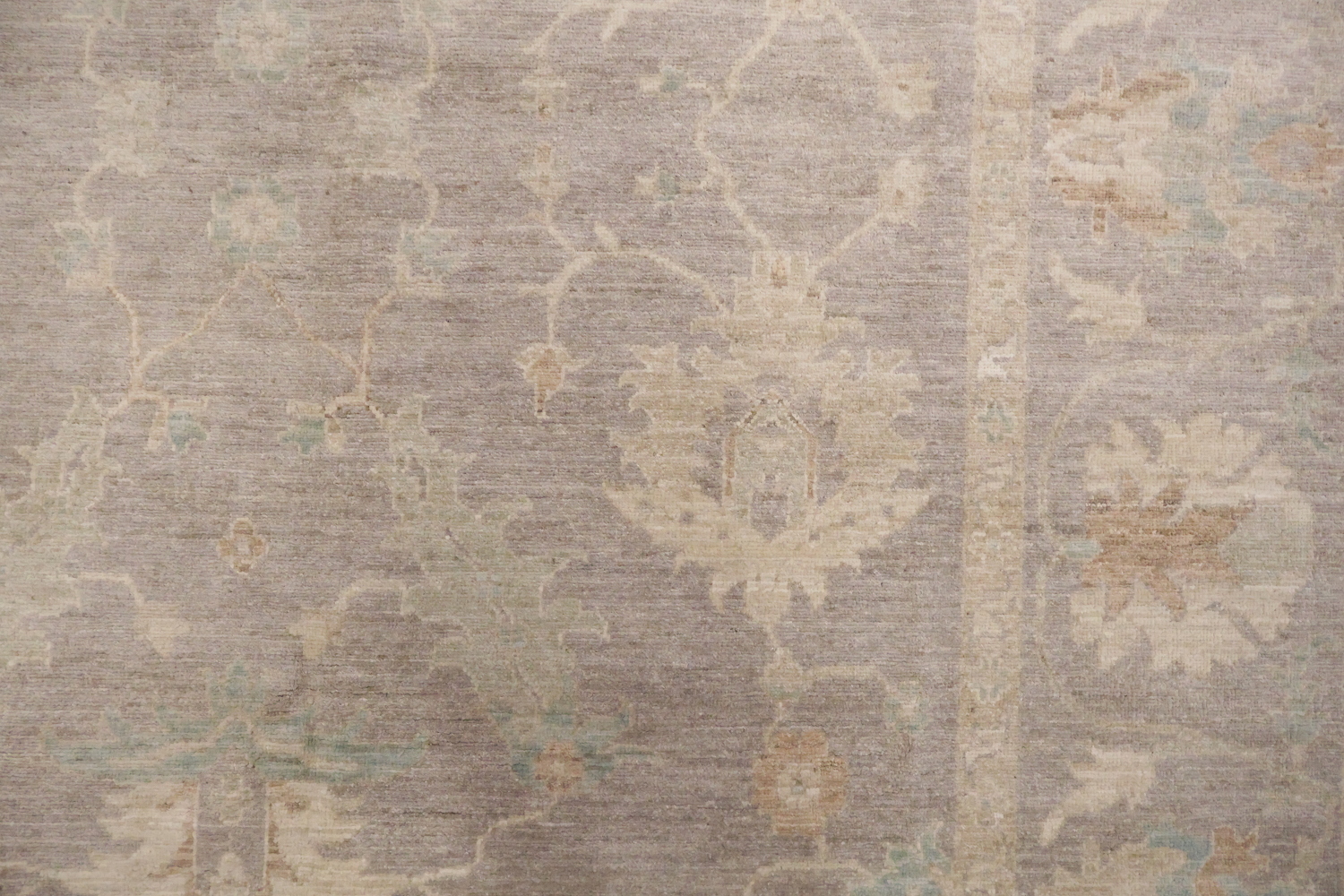 Muted Vegetable Dye Wool Oushak Turkish Area Rug 8x10