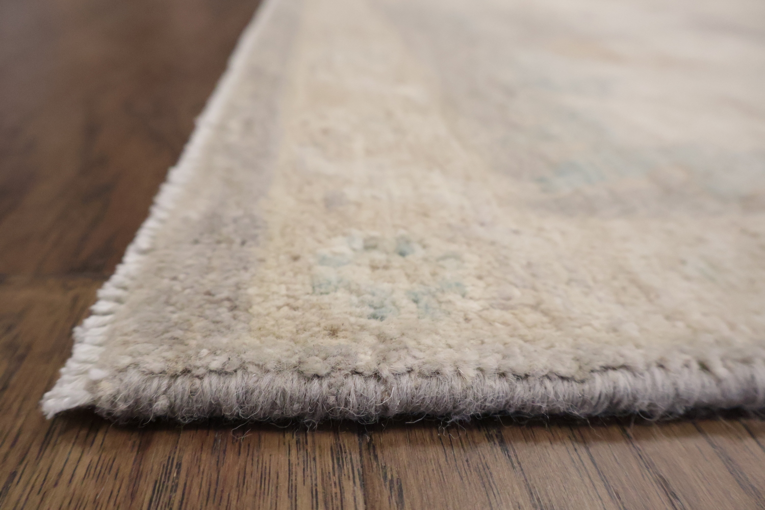 Muted Vegetable Dye Wool Oushak Turkish Area Rug 8x10