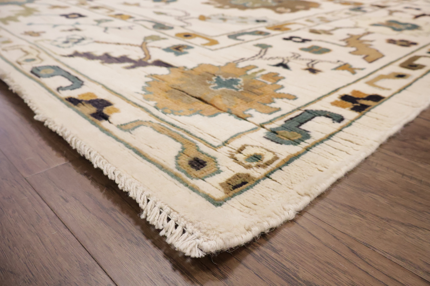 All Ove Wool Oushak Turkish Area Rug 9x12