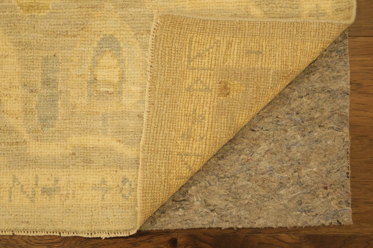 Geometric Muted Wool Oushak Turkish Area Rug 8x10