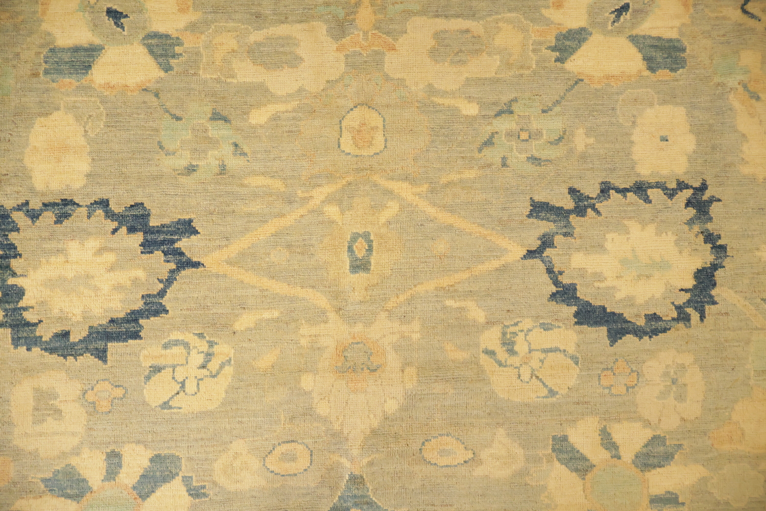 Decorative Top Quality Wool Grey Oushak Turkish Area Rug 9x12