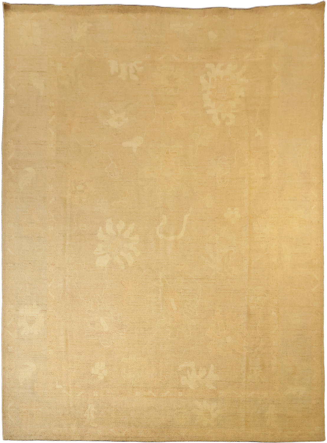Must SEE! Vegetables Dye Muted Wool Oushak Turkish Large Rug 10x14