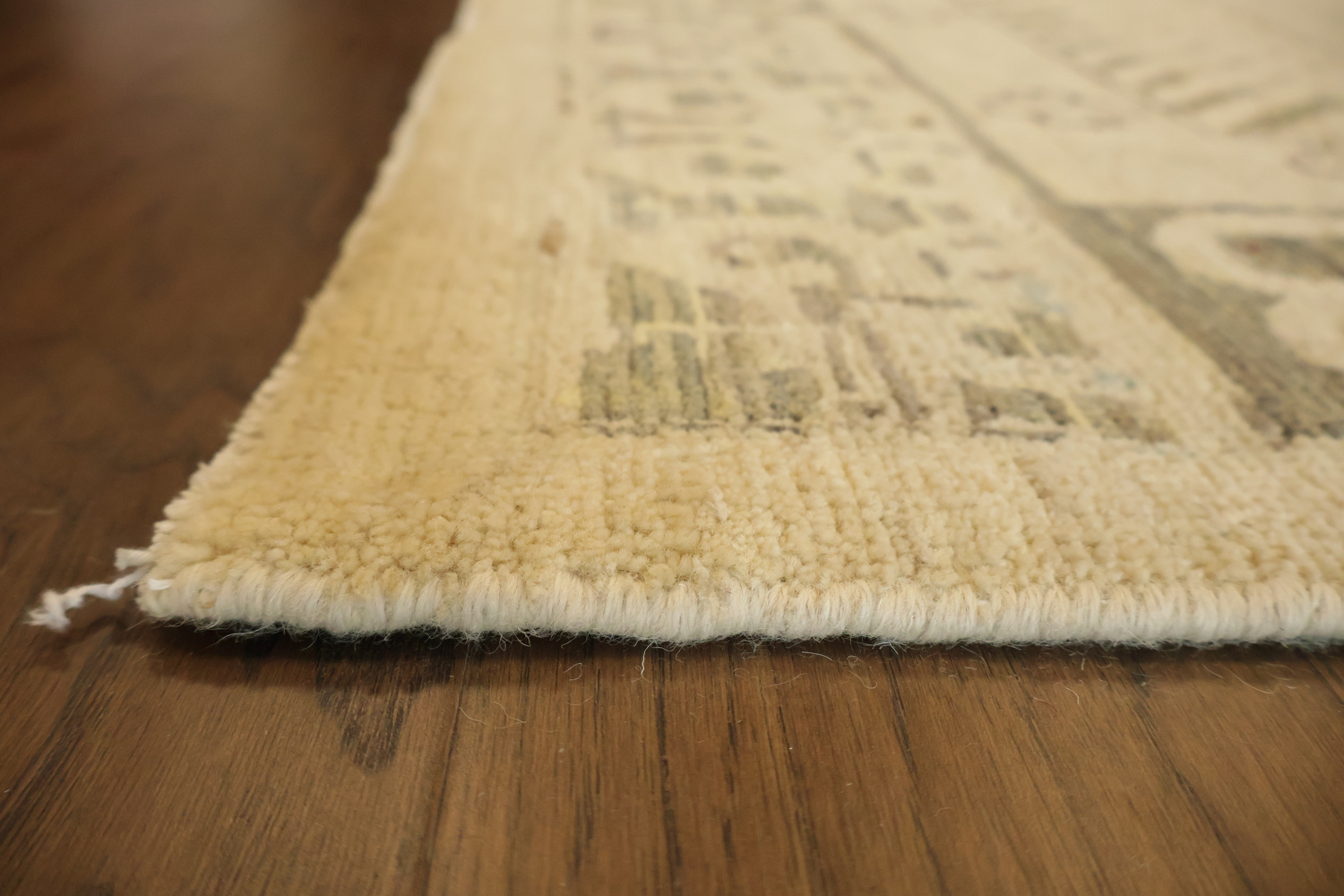 Top Quality Muted Geometric Khotan Turkish Area Wool Rug 10x13