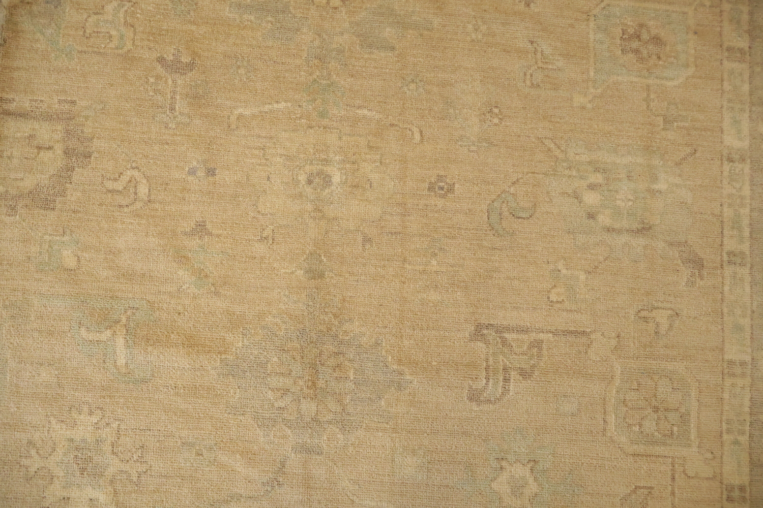 Vegetables Dye Muted Wool Oushak Turkish Area Rug 8x10