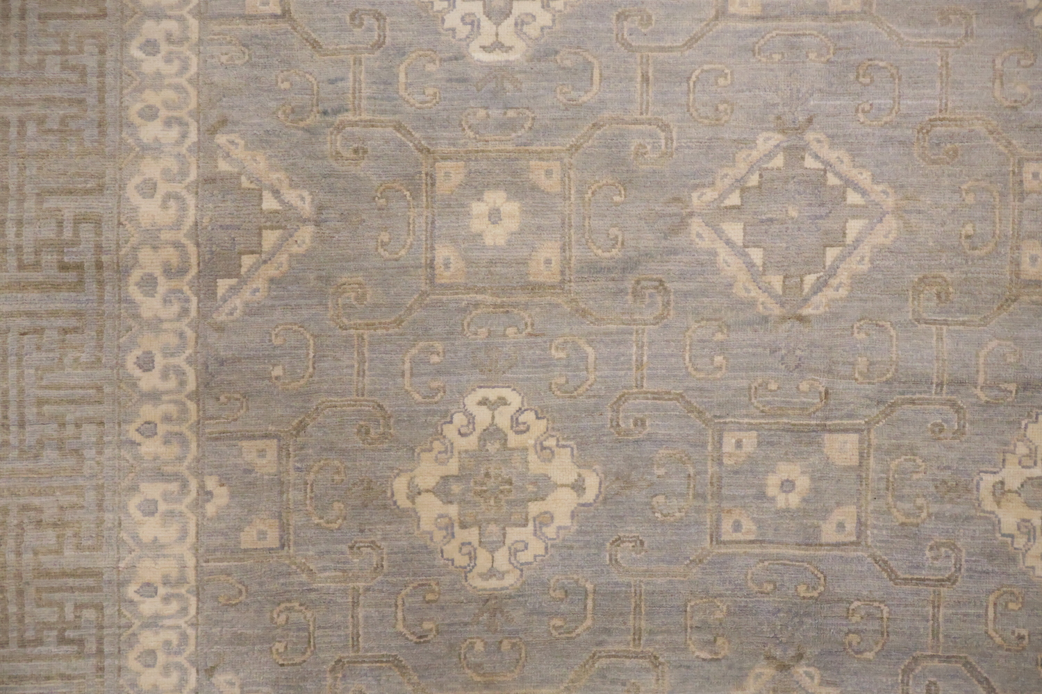 Outstanding Oushak Turkish Geometric Wool Area Rug 8x10