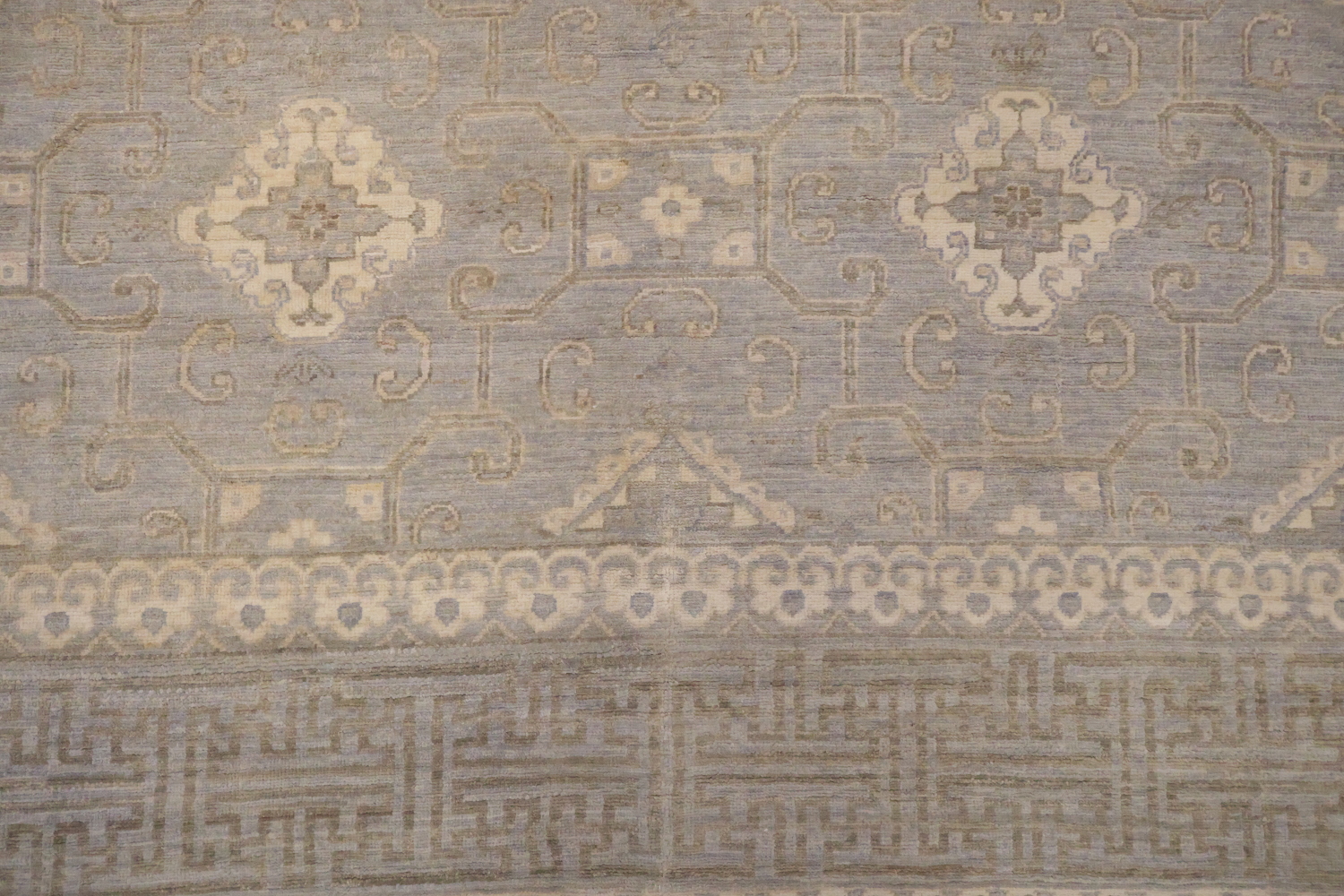 Outstanding Oushak Turkish Geometric Wool Area Rug 8x10