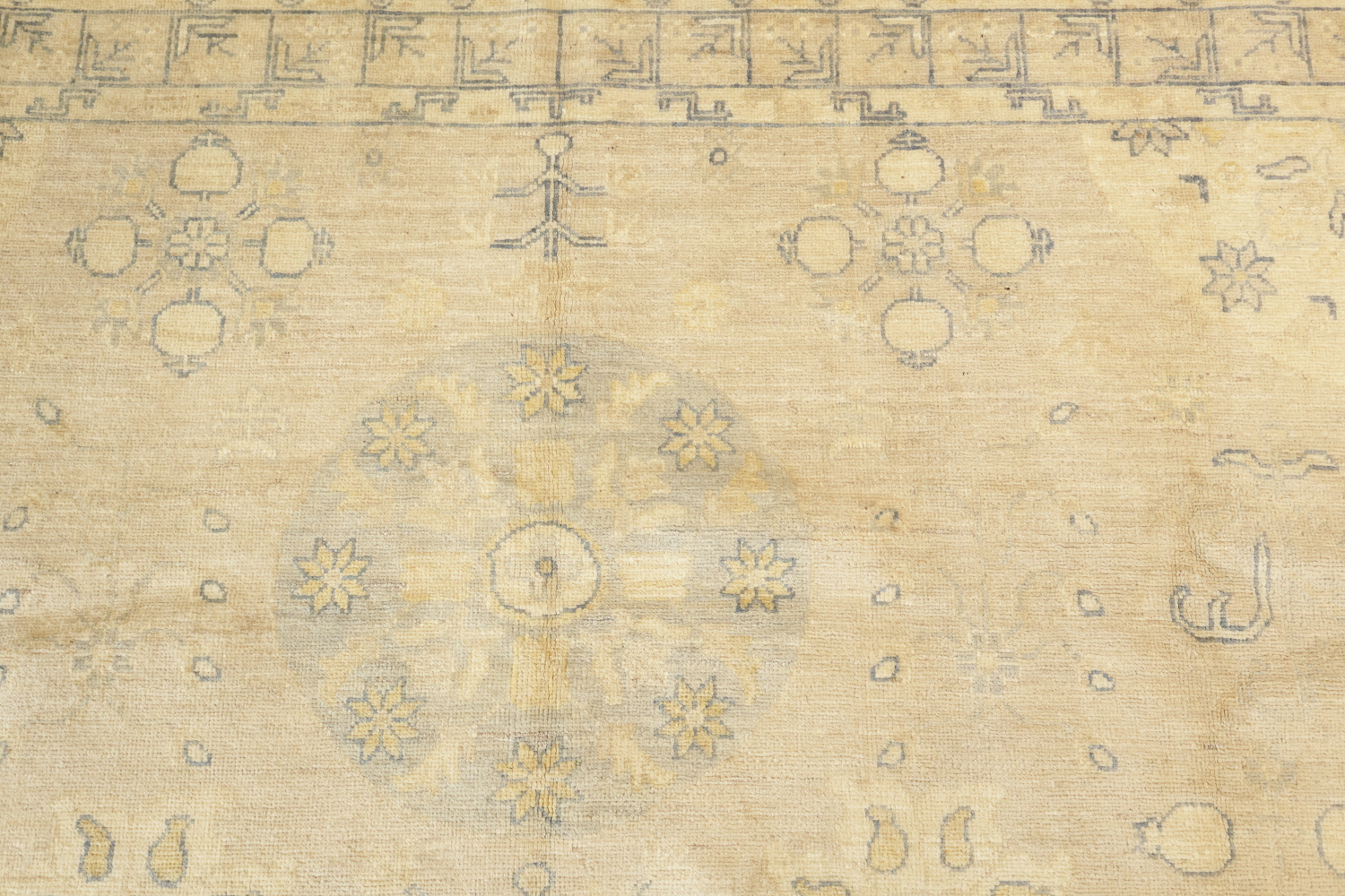 Outstanding Geometric Wool Oriental Oushak Turkish Area Rug 8x10