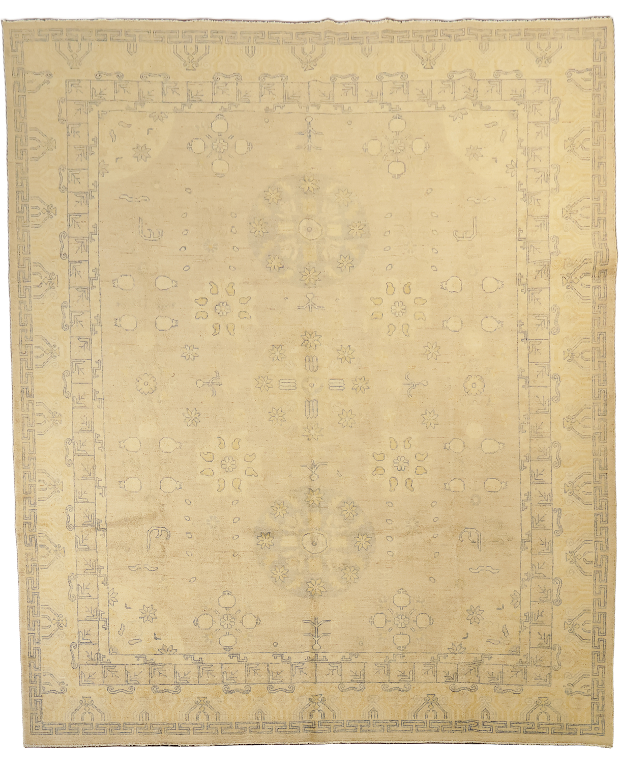 Outstanding Geometric Wool Oriental Oushak Turkish Area Rug 8x10