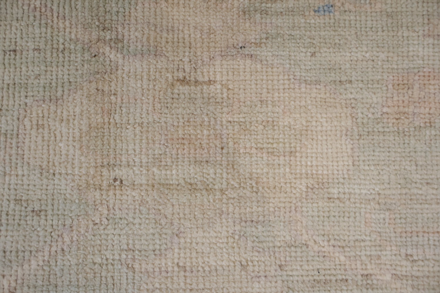Elegant Minimalist Wool Oushak Rug with Subtle Floral Accents 8x10