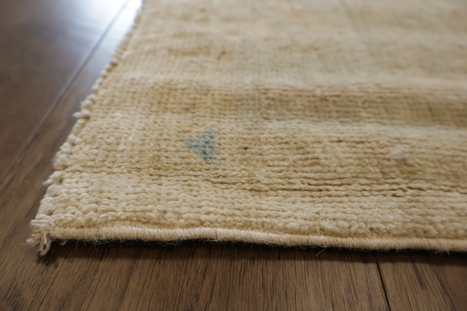 Elegant Minimalist Wool Oushak Rug with Subtle Floral Accents 8x10