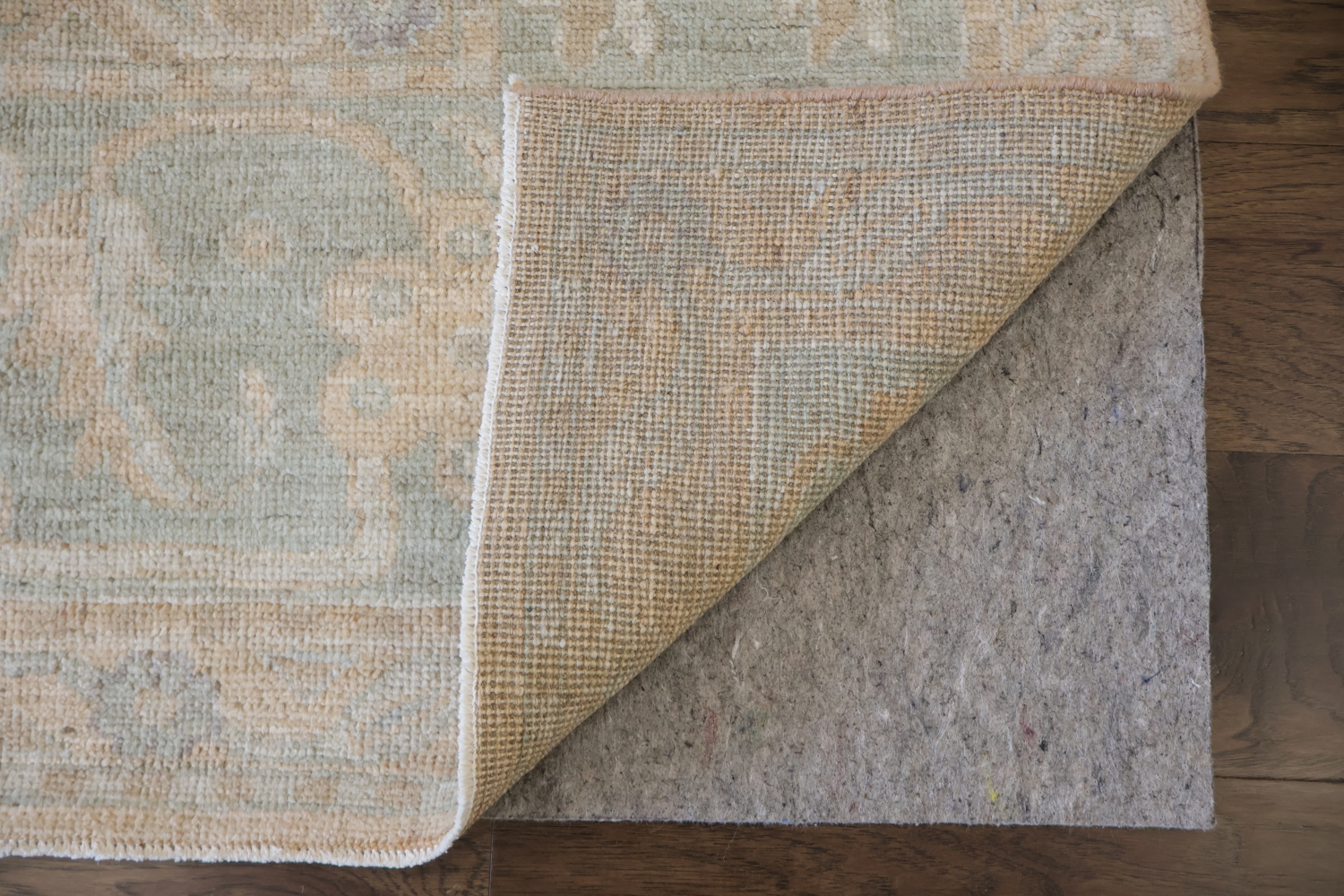 Muted Geometric Wool Oushak Area Rug Perfect for a Vintage Aesthetic Look 10x14