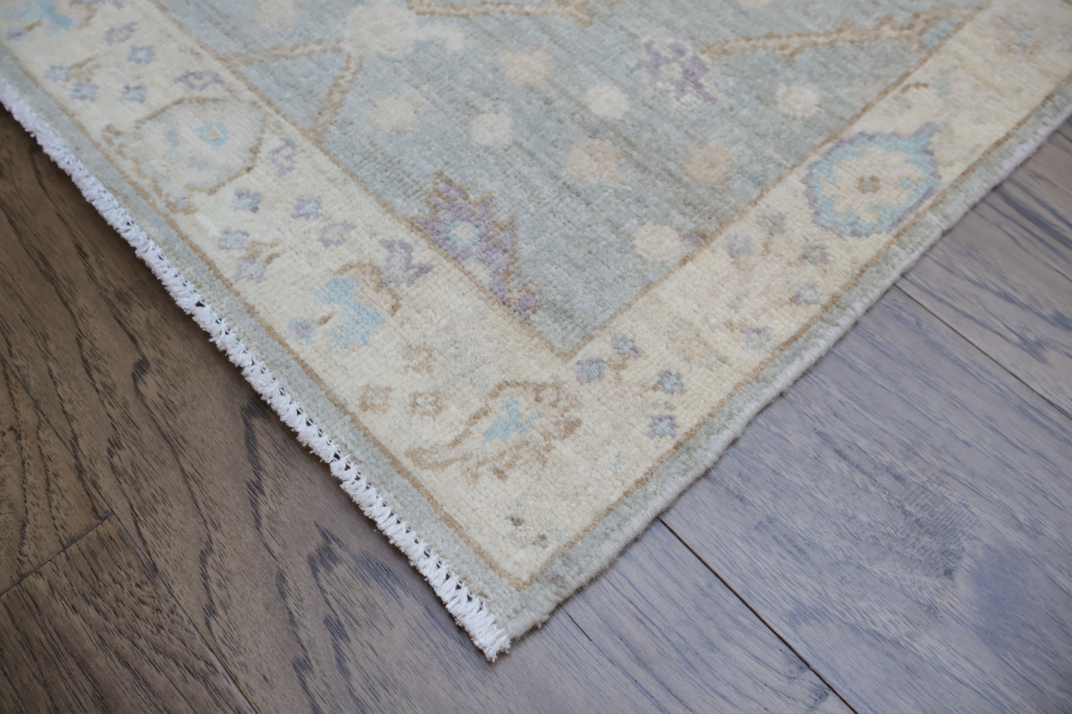 Oushak Turkish Runner Wool Rug 2x6