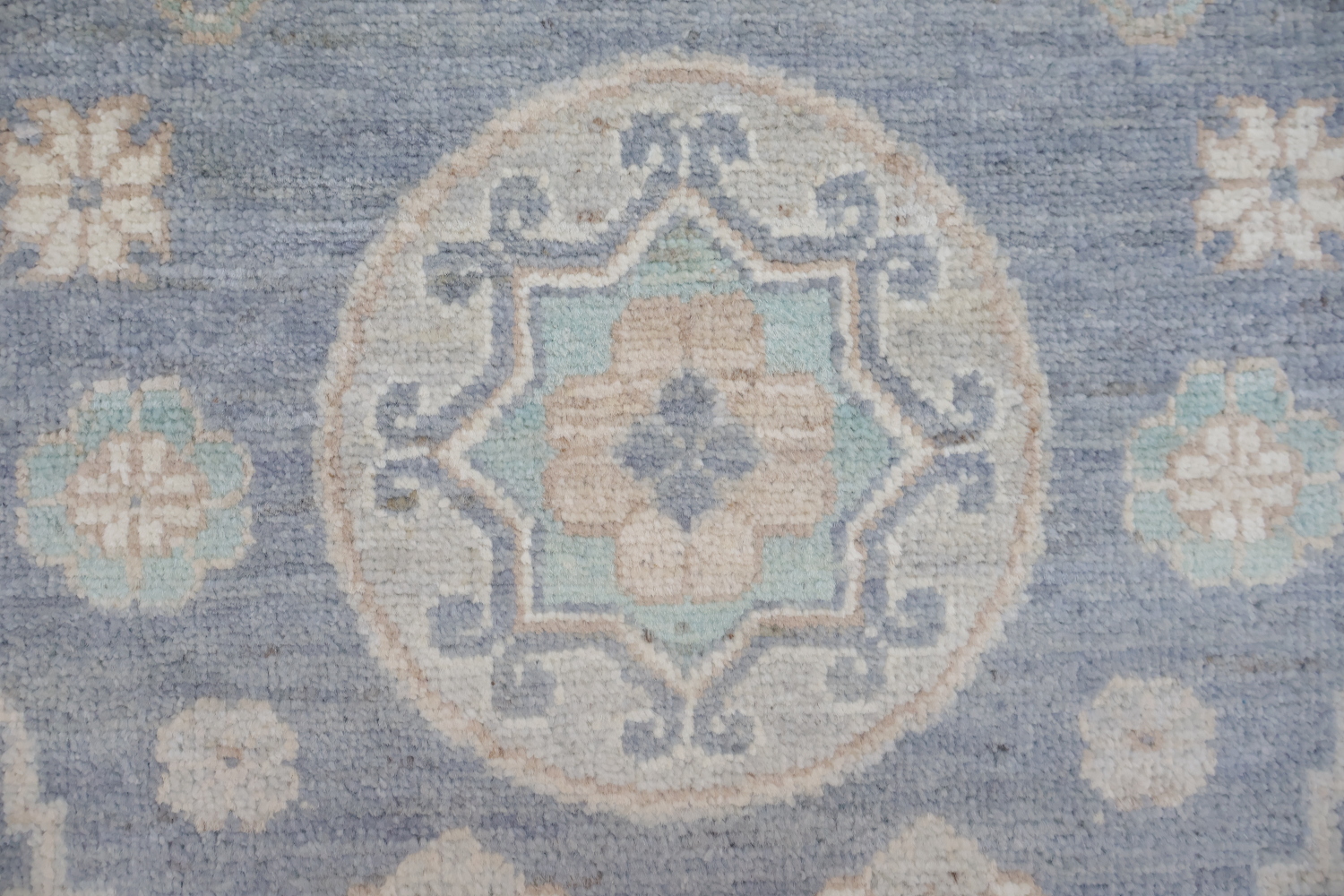 Vegetable Dye Wool Oushak Turkish Runner Rug 3x11