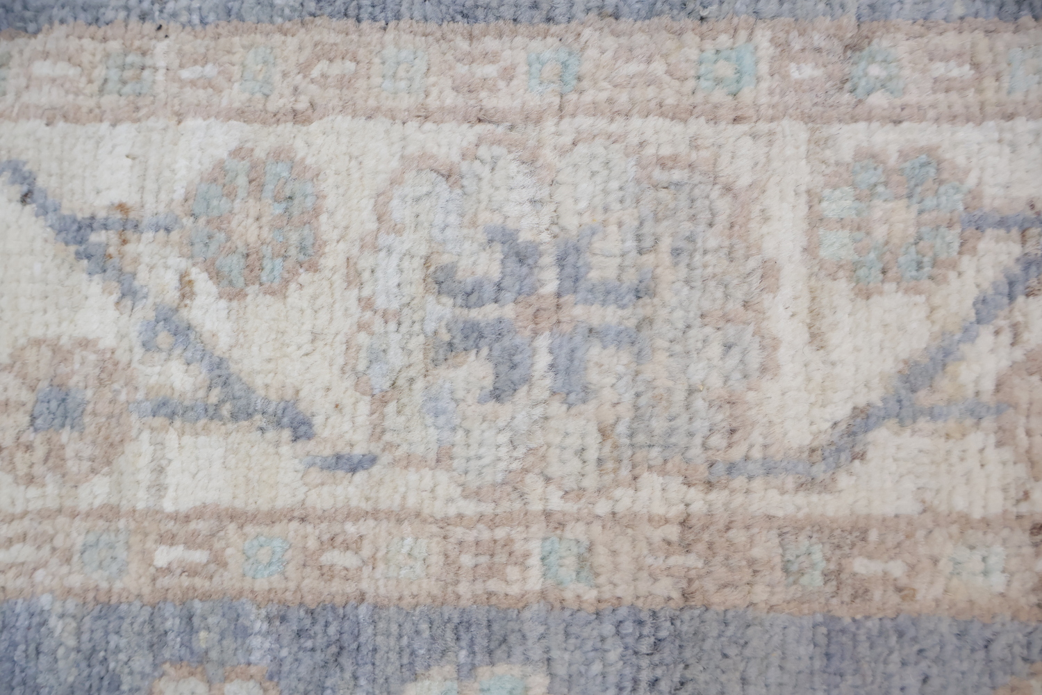 Vegetable Dye Wool Oushak Turkish Runner Rug 3x11