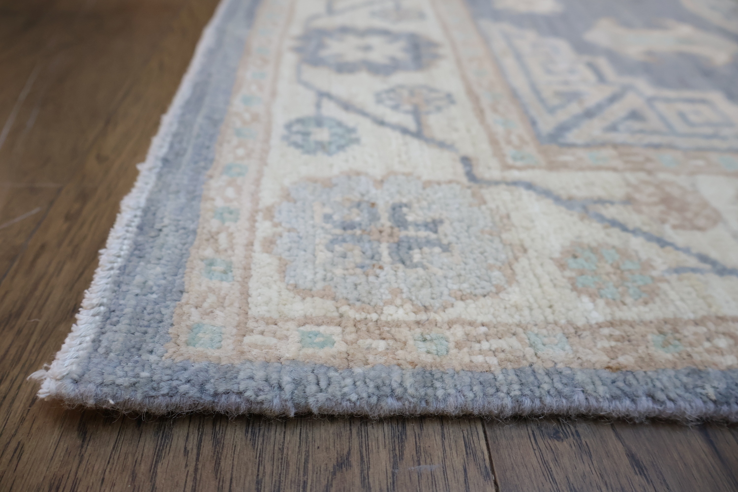 Vegetable Dye Wool Oushak Turkish Runner Rug 3x11