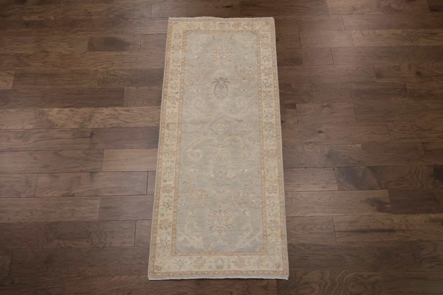 Mute Top Quality Wool Oushak Turkish Runner Rug 3x7