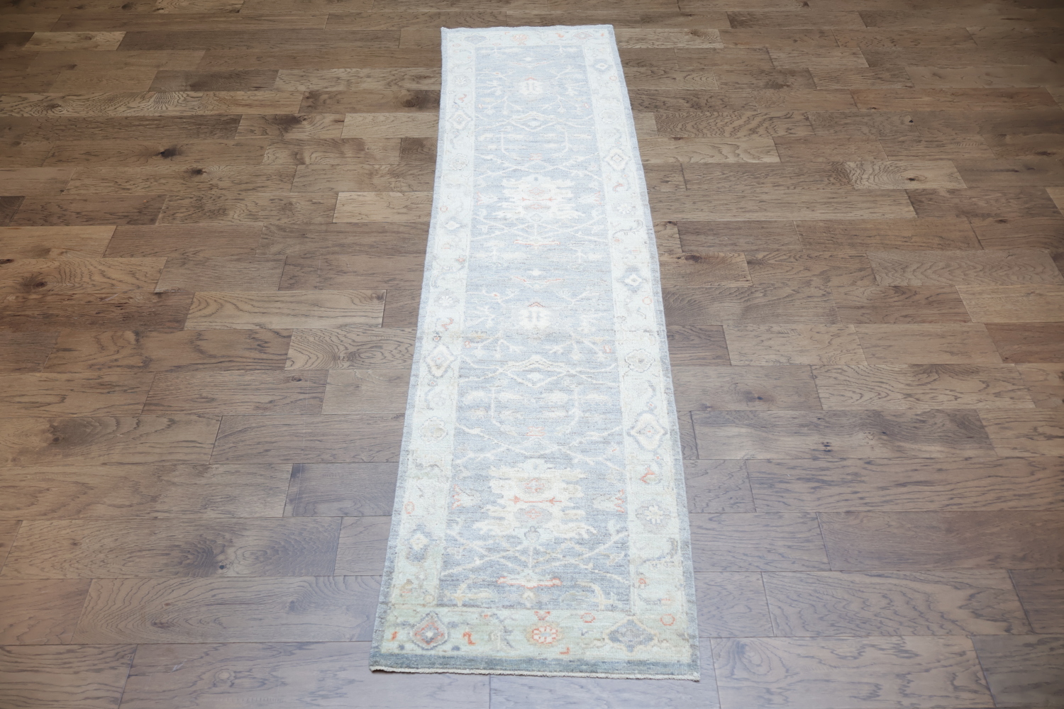 Stunning Wool Oushak Turkish Runner Rug 3x10